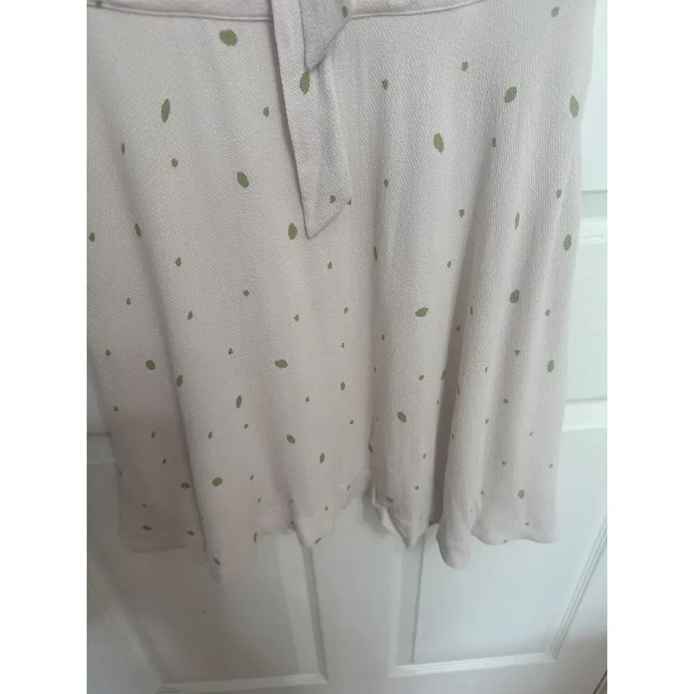 Free People NWT Abbie Printed Fit and Flare Ivory Mini Dress Size 8